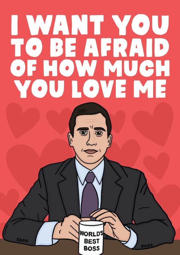 The Office US Anniversary Card - Funny Michael Scott Love Card created by Studio Doodles