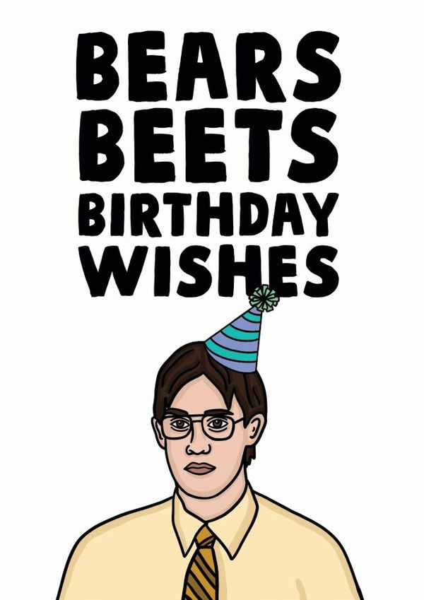 jim halpert john krasinski Birthday Card 13213 created by Studio Doodles