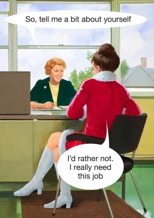 Job interview ladybird card created by © Ladybird Books Ltd 2025