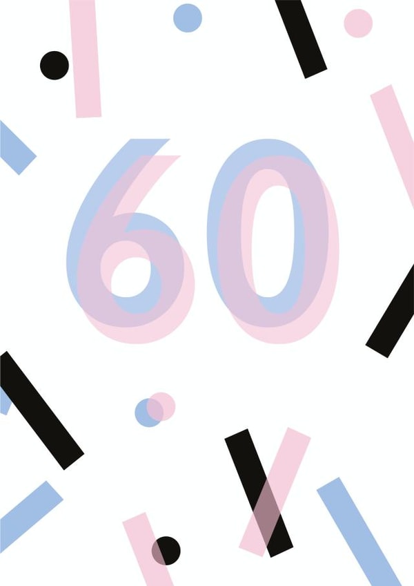 60 sixty Card 35347 created by Mock Up Designs