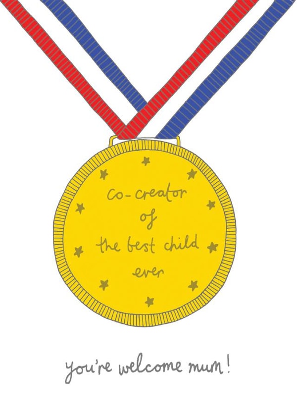 medal co-creator Mothers Day Card 11968 created by You've Got Pen On Your Face