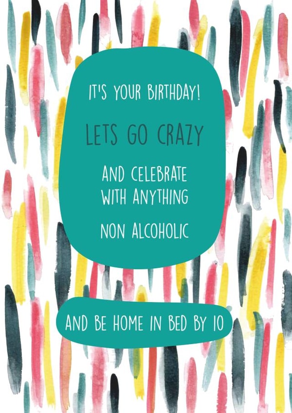 sober recovery Birthday Card 37524 created by We Are In Good Company