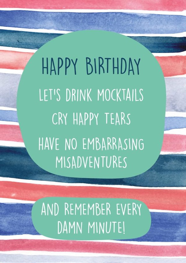 lets drink Birthday Card 37525 created by We Are In Good Company