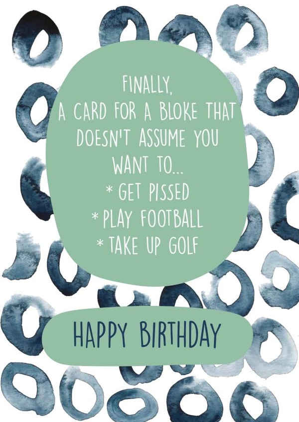 finally bloke Birthday Card 37527 created by We Are In Good Company
