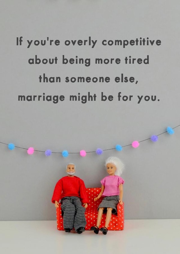 Figurines wedding day card created by Bold & Bright Cards