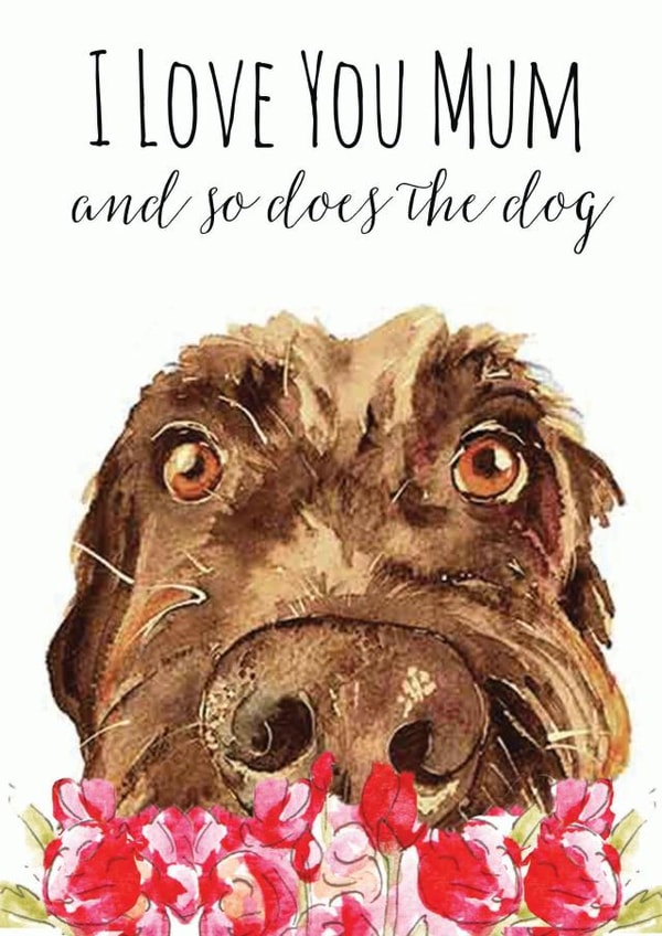 Mum love Mothers Day Card 24090 created by Jo Scott Art