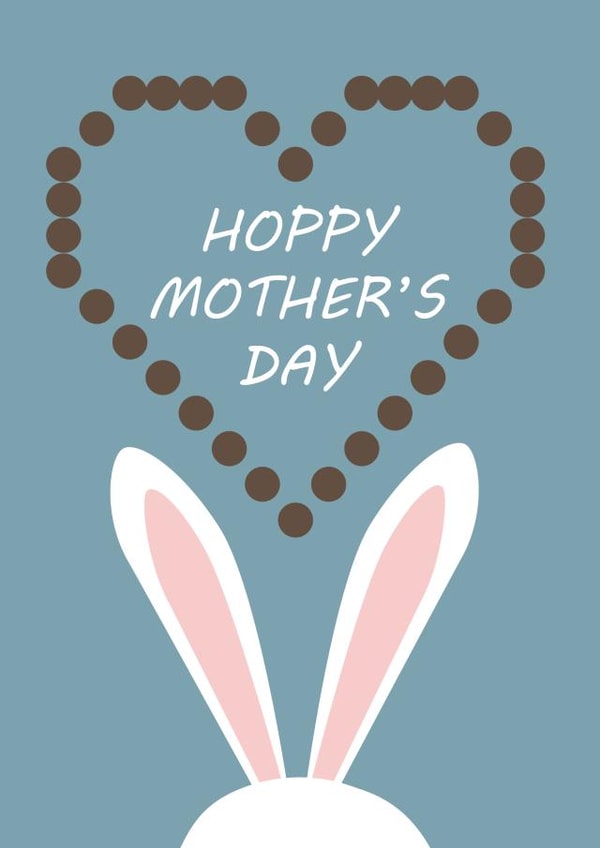 hoppy bunny Mothers Day Card 14604 created by Julia Godridge