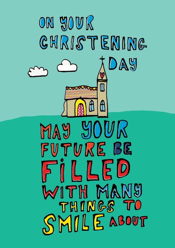 future filled Christening Card 14930 created by Alice Palace