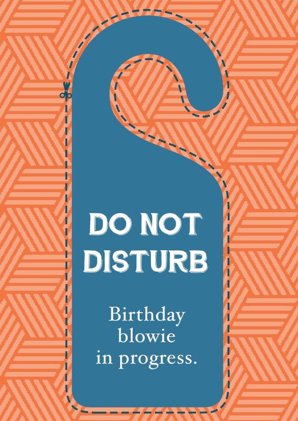 do not Birthday Card 14885 created by Dotted Line Designs