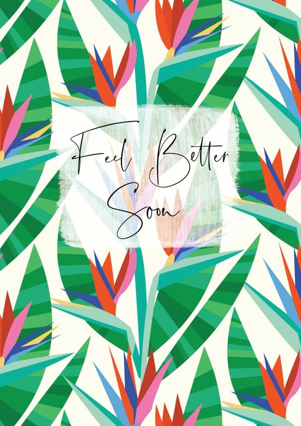 Florally inspired Thinking of You card, perfect for a close friend or relative. created by Laura Darrington Design Ltd.