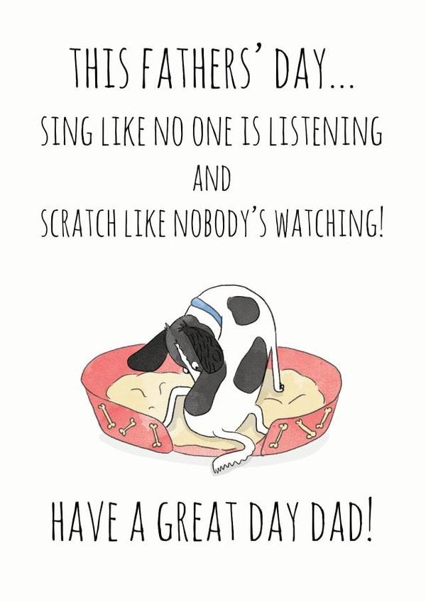 sing like Father's Day Card 37610 created by SmellyCardStudio