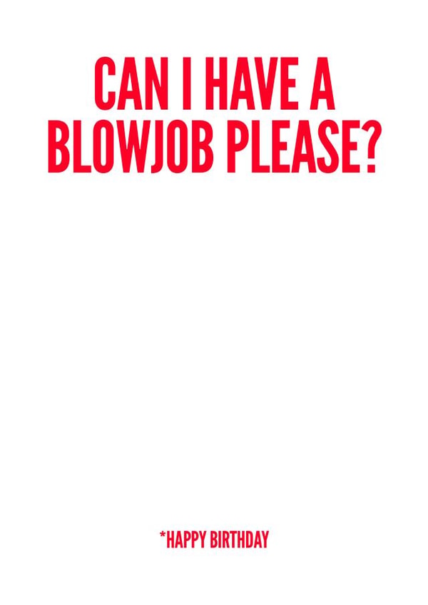blowjob bj Birthday Card 8156 created by Filthy Sentiments