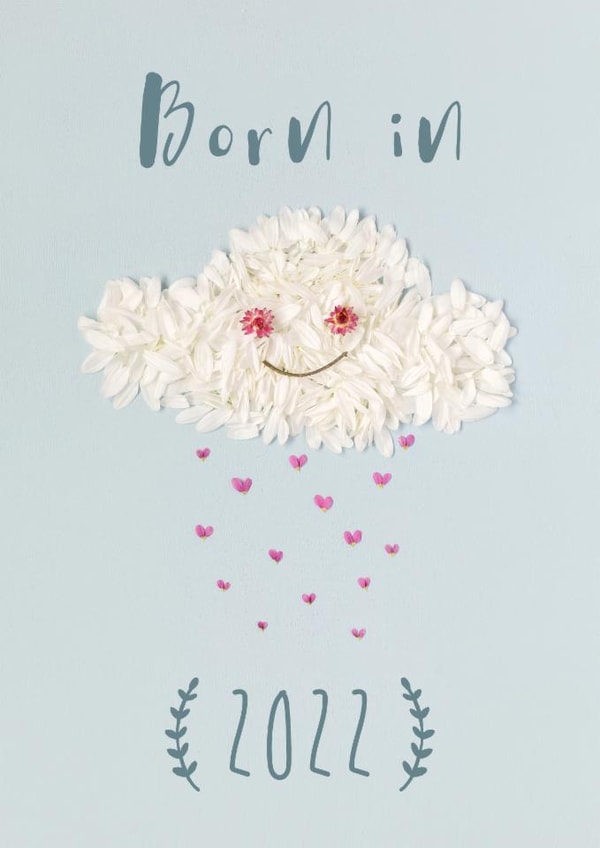 New baby card 2022 created by Love Lila Photography
