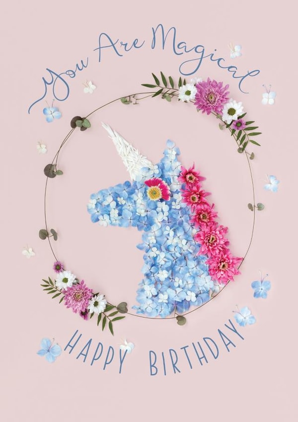 unicorn magical Birthday Card 8361 created by Love Lila Photography