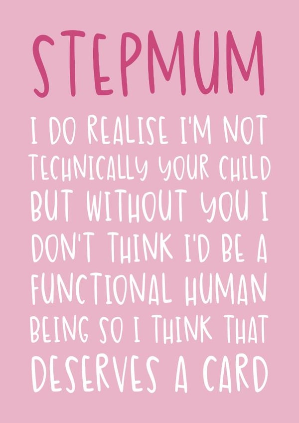 Cute Mother's Day card - Step Mum created by Brogan Thomas