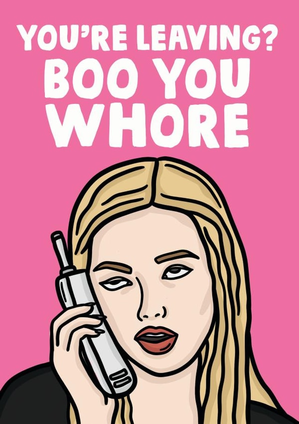 youre leaving Leaving Card 13232 created by Studio Doodles