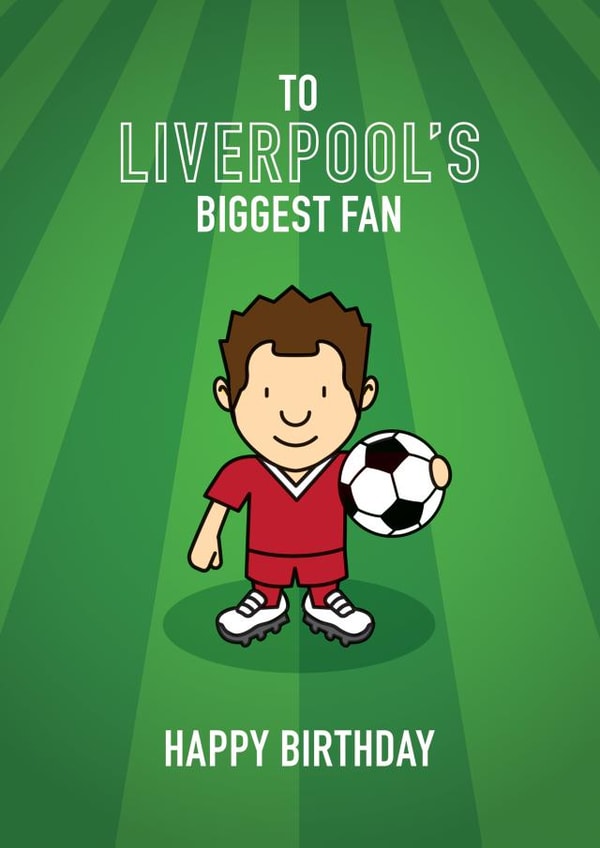 Football Soccer Birthday Card 15087 created by Little Monsters