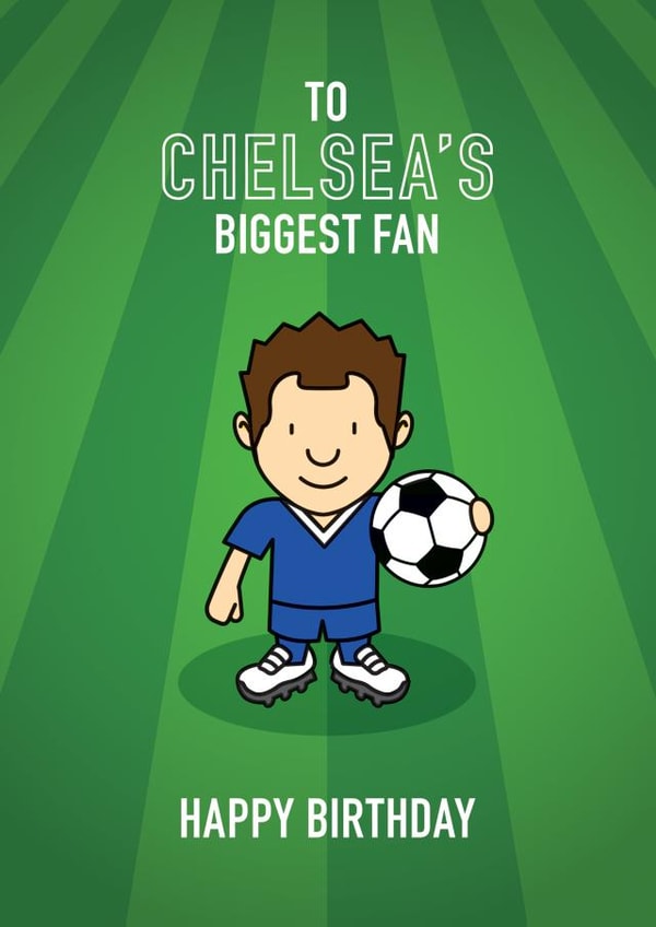 Football Soccer Birthday Card 15090 created by Little Monsters