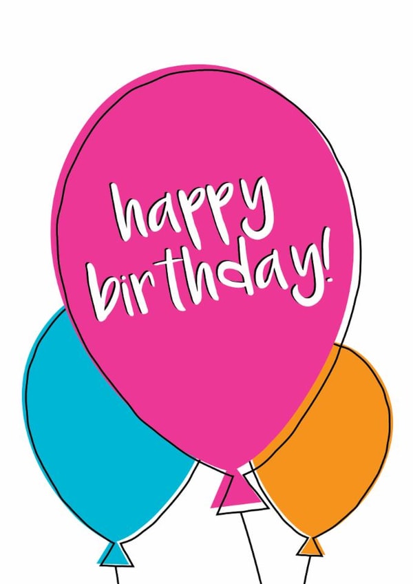 balloon tenovus Birthday Card 15132 created by Tenovus Cancer Care