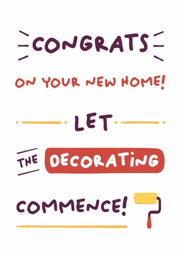 Congrats on your new home! created by PaperJam Print Co.