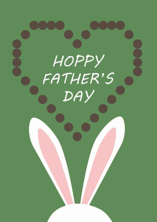 bunny rabbit Father's Day Card 38464 created by Julia Godridge