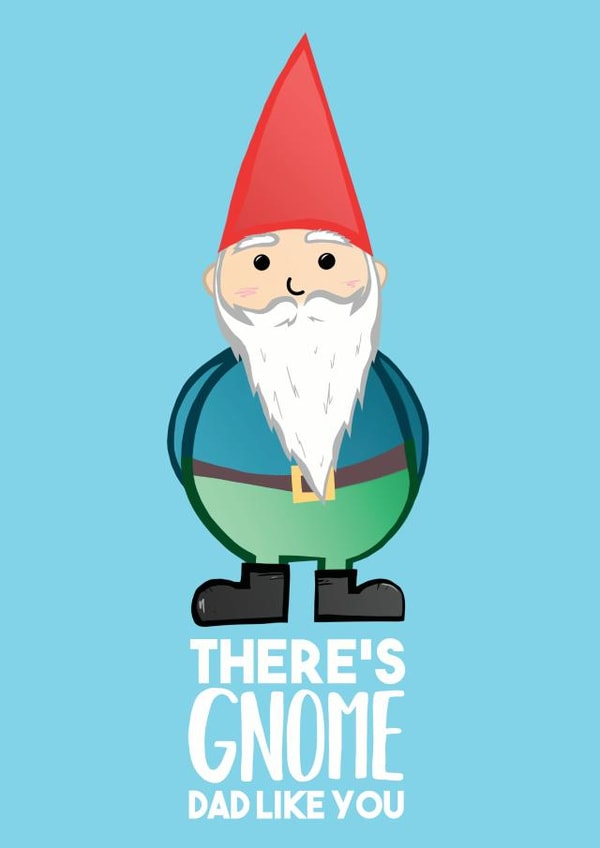 gnome dad Father's Day Card 36003 created by Tori's Little Bubble