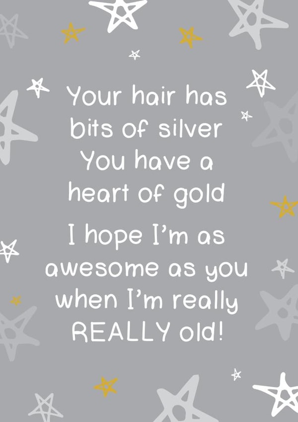 Silver hair Father's Day card created by Bow & Bell