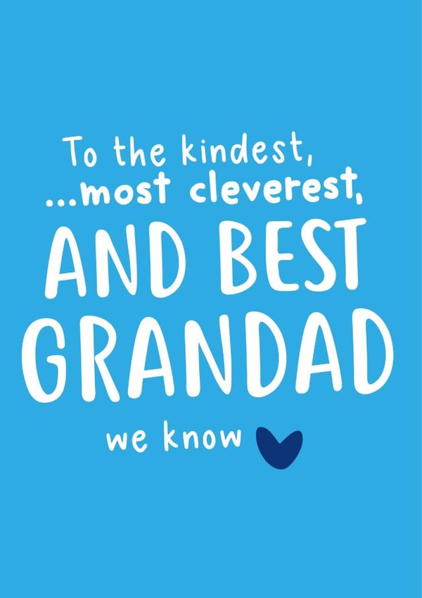 Best Grandad we know Father's Day card created by @linesbehind
