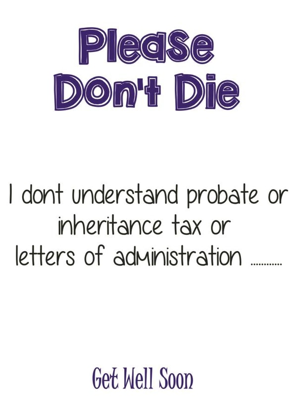 please dont Get Well Card 15264 created by South Crater