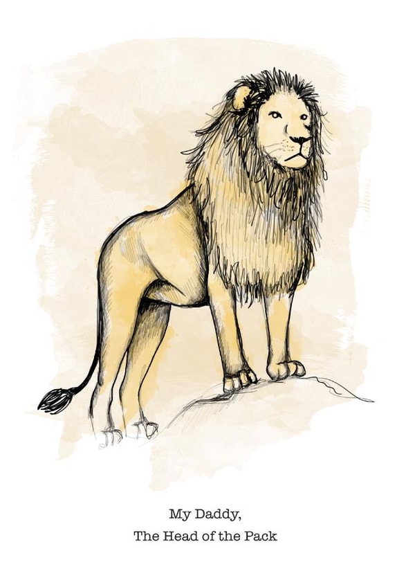 The Head of the Pack Father's Day Card created by Zoe-Claire