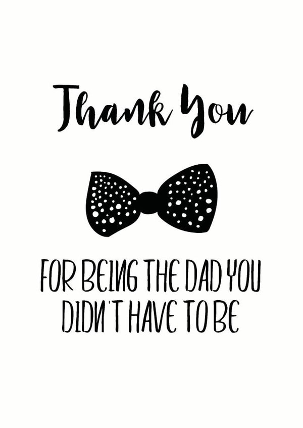 bow tie being Father's Day Card 5141 created by The Monochrome Bow