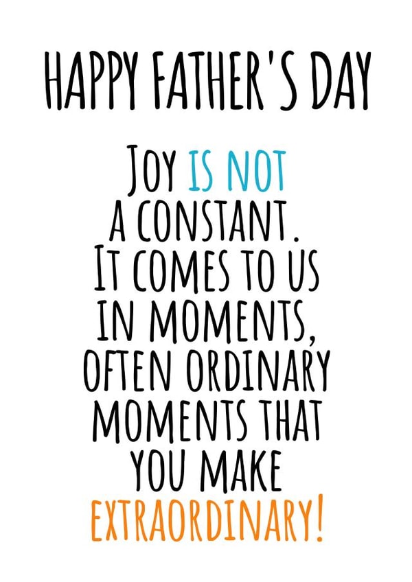 happy joy Father's Day Card 33106 created by Flamingo Lingo by Jenny