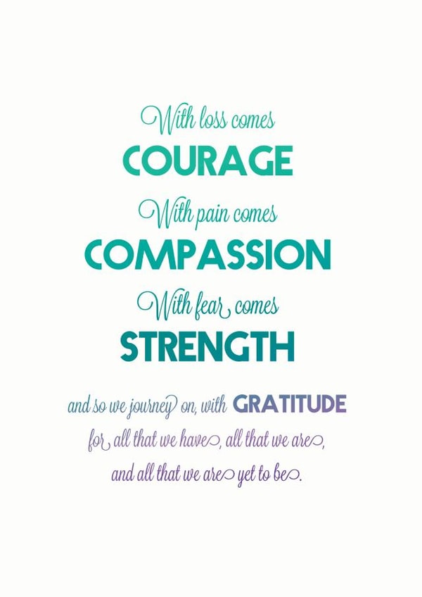 loss comes Thinking of you Card 14875 created by The Cosmic Castle