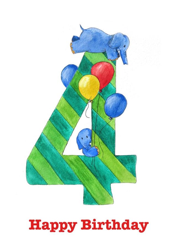 child boy Birthday Card 6853 created by Nancy Alford