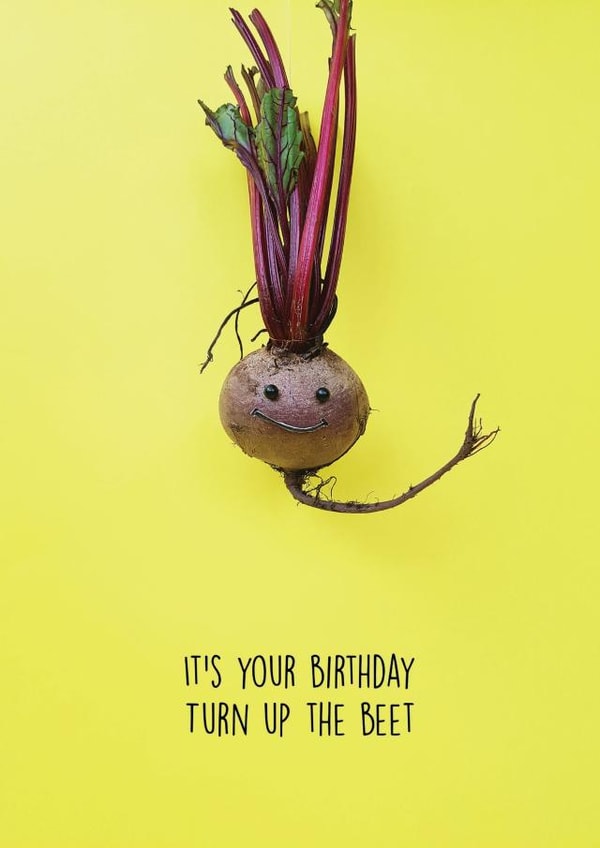 beetroot pun Card 38288 created by KatieLouDraws