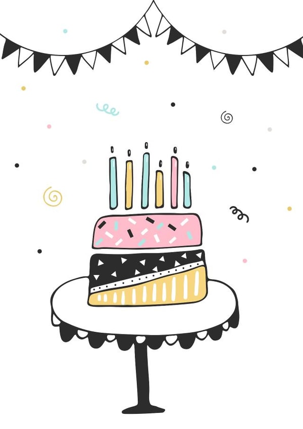 birthday cake Card 38526 created by Helen Priest