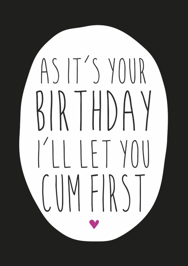 I'll let you go first birthday card created by Dirty Girtie