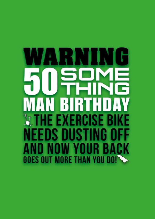 50 Something Man Birthday. created by Pendrea Noye