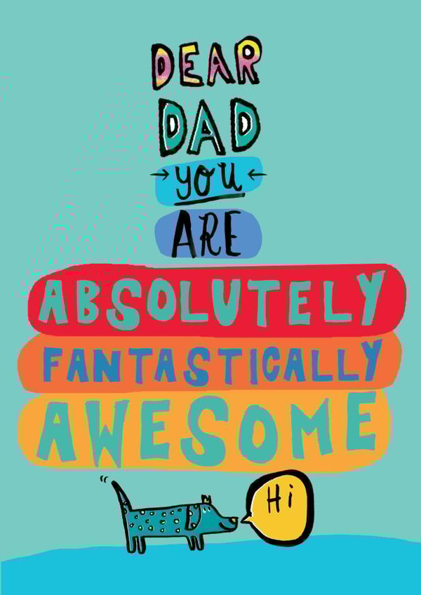 dad absolutely Father's Day Card 39061 created by Alice Palace