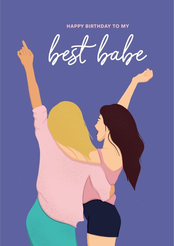 girlgand bestfriend Birthday Card 14606 created by JemWro Design