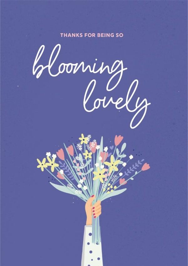 being so Thank You Card 14607 created by JemWro Design