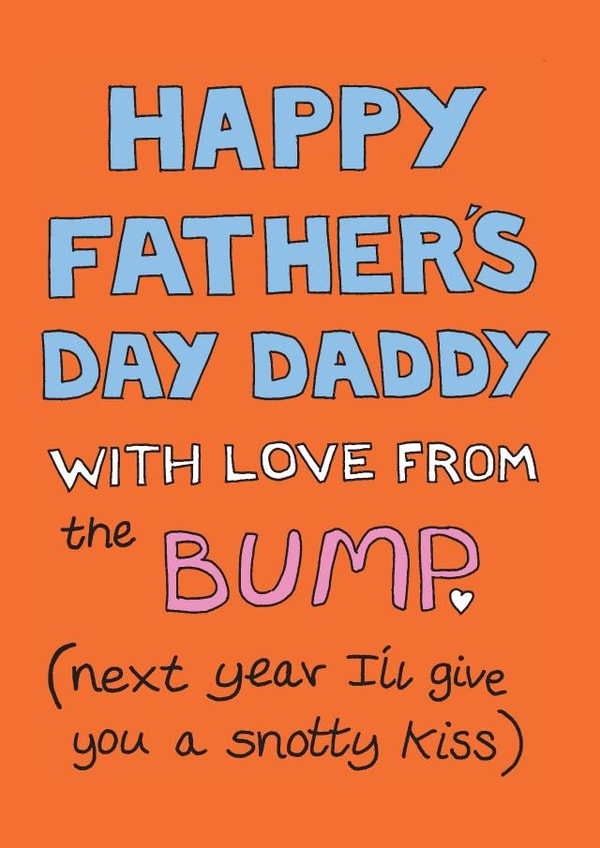 fathersday bump Father's Day Card 15141 created by Happy Octopus by Rupert Fawcett