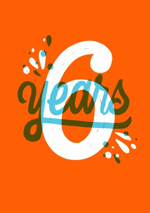 6 6th Birthday Card 36561 created by Sophia Sky