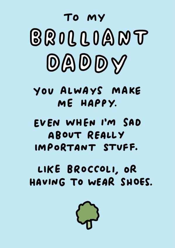 Brilliant Daddy Father's Day card created by Veronica Dearly