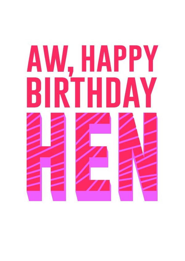 aw happy Birthday Card 31744 created by DesignGal