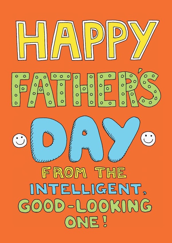 intelligent good Father's Day Card 39319 created by Happy Octopus by Rupert Fawcett