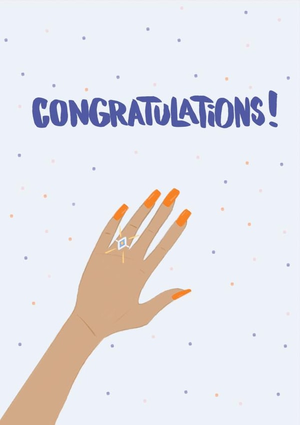 ring wedding Congratulations Card 14264 created by Her Design World