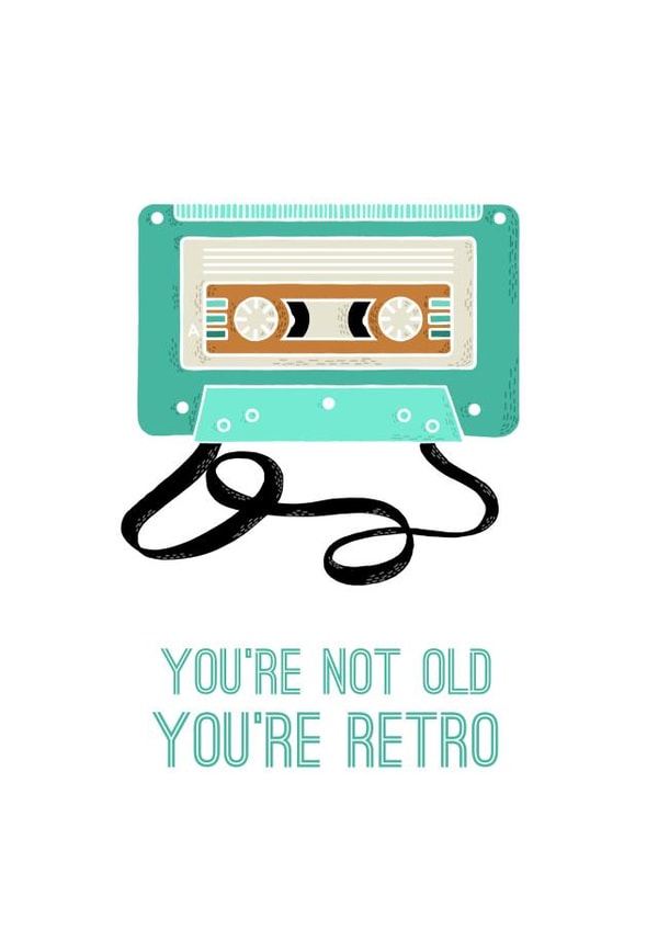 Old retro Birthday Card 5889 created by Leanne Parkinson