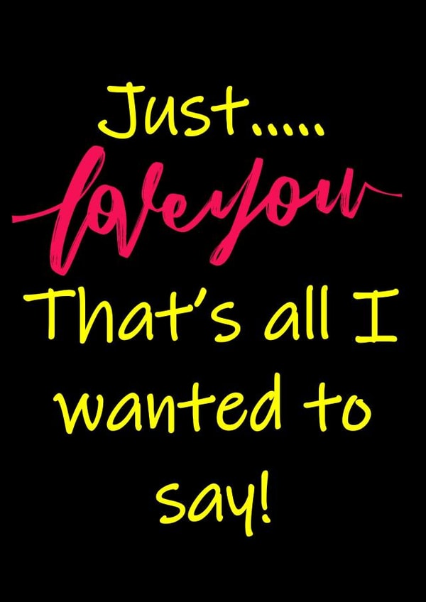 love you Card 39660 created by Woohoo!