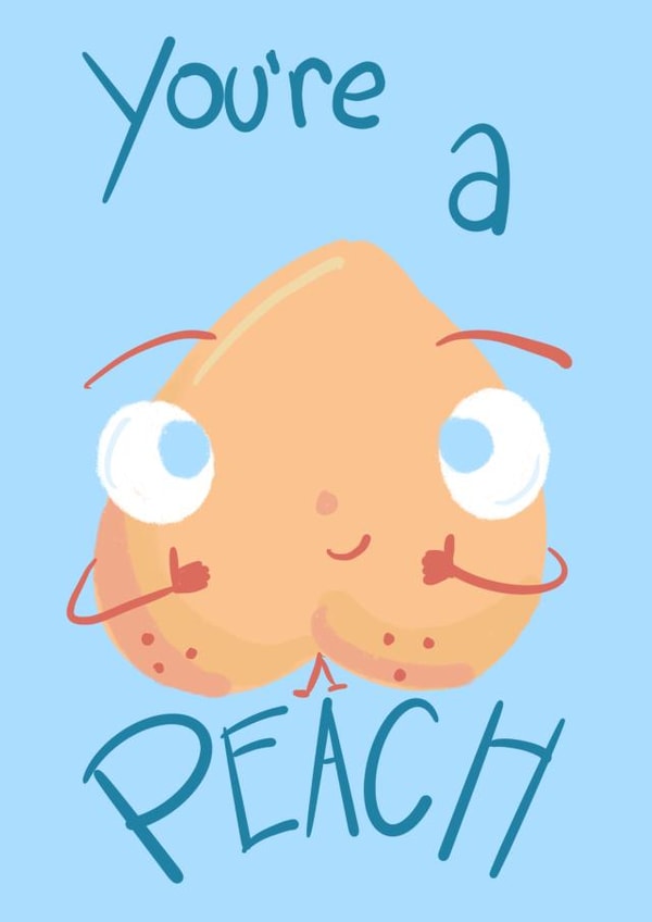 youre peach Thank You Card 15510 created by Chanel Harwick